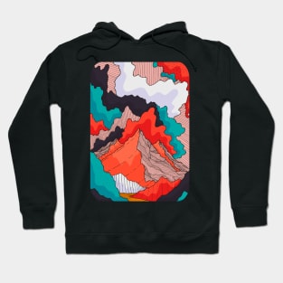 Lines in the clouds Hoodie